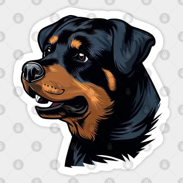 ROTTWEILER DOG Sticker by Automotive_King